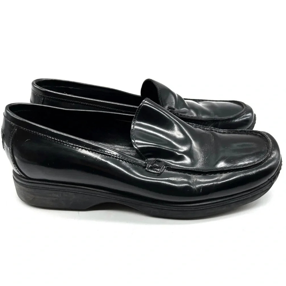 COACH-Patent Leather Rita Loafer SIZE 34 BLACK Slip On Casual  Round-ish Toe